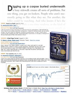 The Torah Codes by Ezra Barany, has been an international bestseller since December 2011. The Torah Codes by Ezra Barany, has been an international bestseller since December 2011